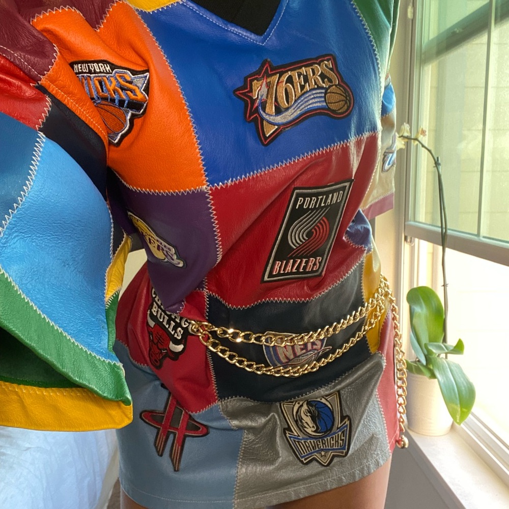 Colorful Patchwork NBA Top - Picture 6 of 7